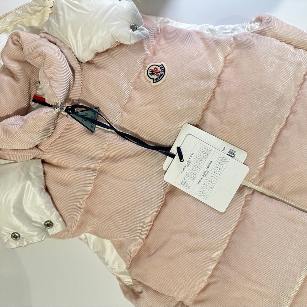 Moncler agelao puffer down vest corduroy